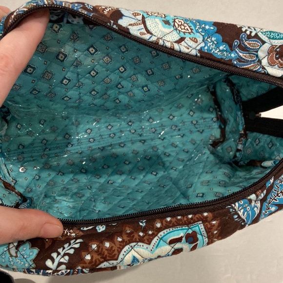 NWOT Vera Bradley Java Blue Plastic Lined Cosmetic Case - Picture 6 of 6